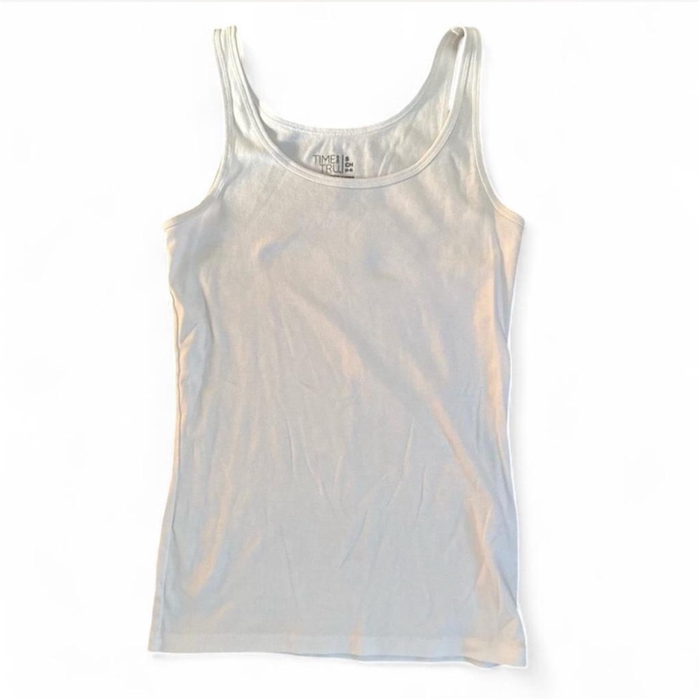 Time and Tru Women's Classic White Tank Top
